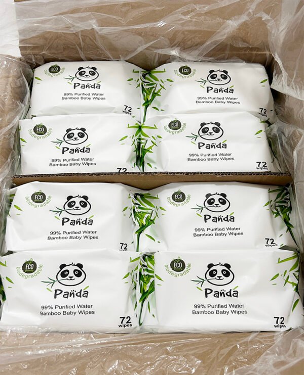 100% Plant-Based Biodegradable Bamboo Baby Wipes