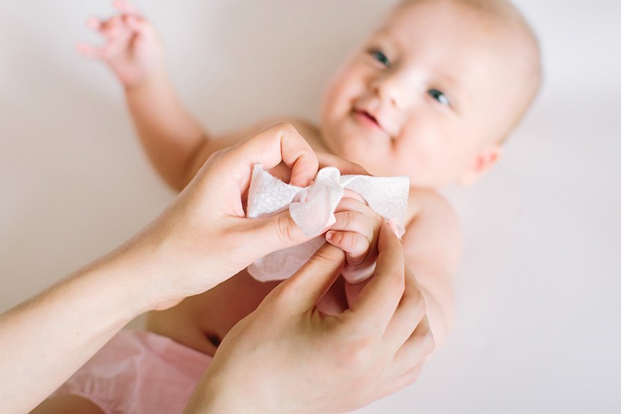 Why are baby wipes more recommended?