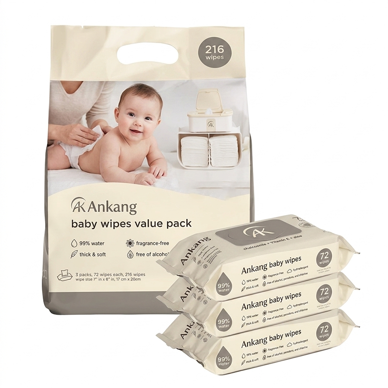 Wholesale Natural Unscented 99% Pure Water Baby Wipes (OEM/ODM for GCC Market) - Imagen 3