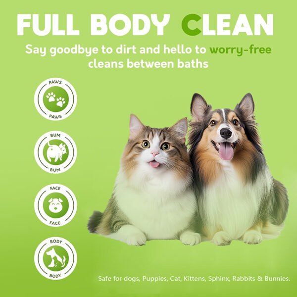 Wholsale Best Antibacterial Hypoallergenic Cat Dog Wipes - Image 4
