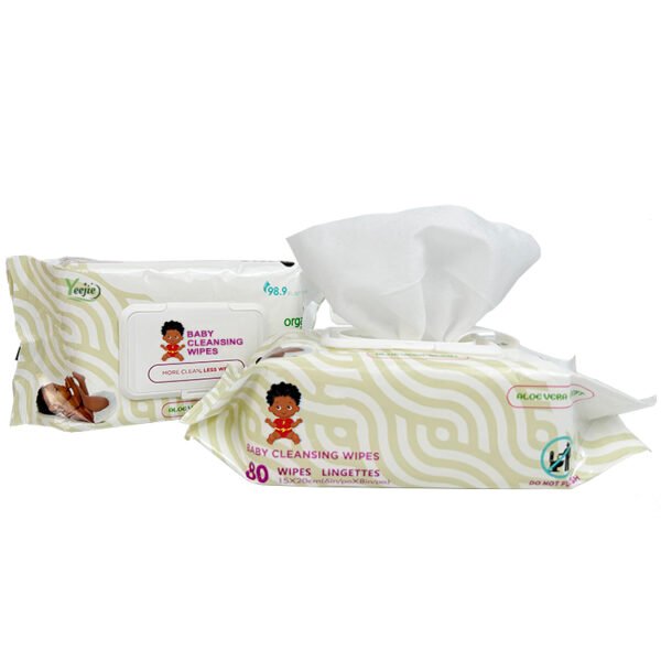 Private Label 99.9% Water Hypoallergenic Baby Wipes Textured Clean Baby Wipes - Imagen 3
