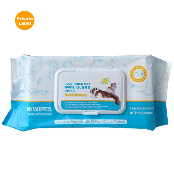 Wholsale Best Antibacterial Hypoallergenic Cat Dog Wipes - Image 2