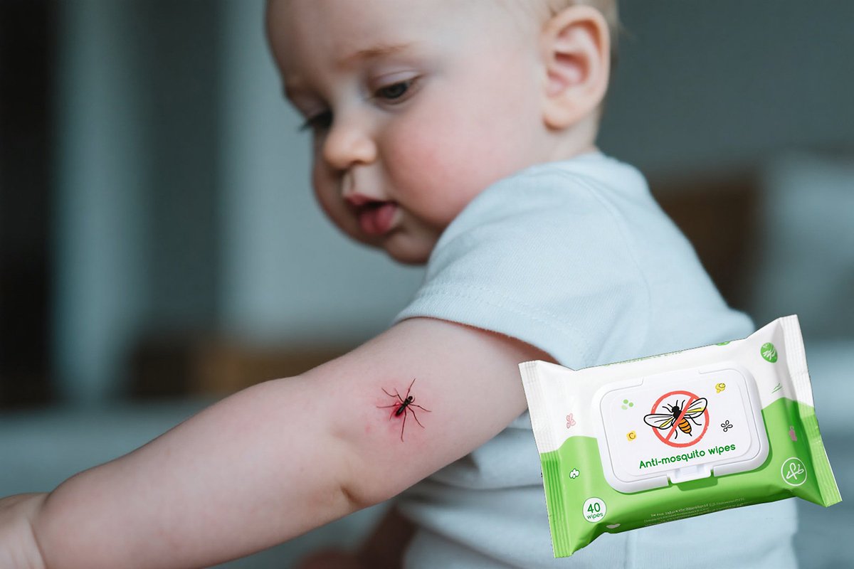 Anti-mosquito wipes